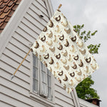 Cute Chicken Pattern Print House Flag