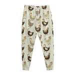 Cute Chicken Pattern Print Jogger Pants