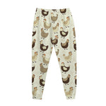 Cute Chicken Pattern Print Jogger Pants