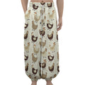 Cute Chicken Pattern Print Lantern Pants