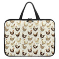 Cute Chicken Pattern Print Laptop Sleeve With Handle