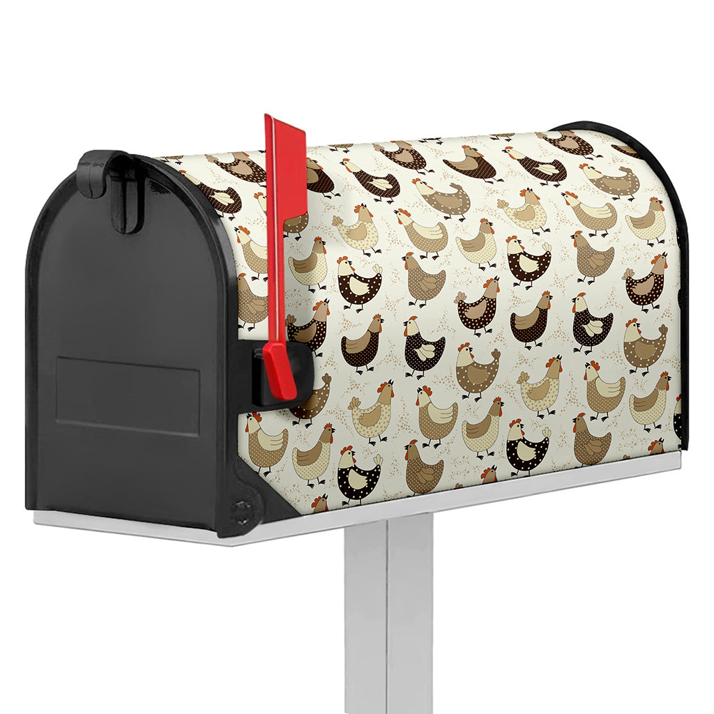 Cute Chicken Pattern Print Mailbox Cover