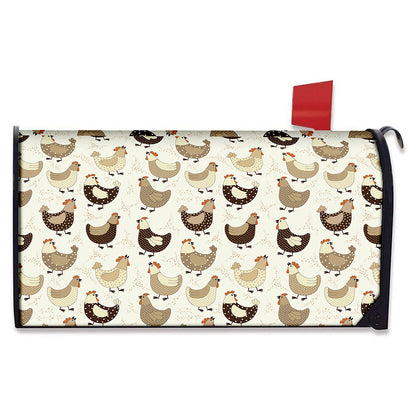 Cute Chicken Pattern Print Mailbox Cover