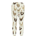 Cute Chicken Pattern Print Men's Leggings