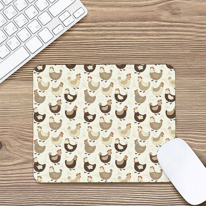 Cute Chicken Pattern Print Mouse Pad