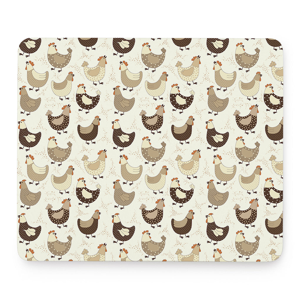Cute Chicken Pattern Print Mouse Pad