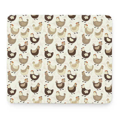 Cute Chicken Pattern Print Mouse Pad