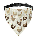 Cute Chicken Pattern Print Over The Collar Dog Bandana