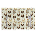 Cute Chicken Pattern Print Placemat