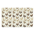 Cute Chicken Pattern Print Polyester Doormat