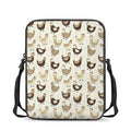 Cute Chicken Pattern Print Rectangular Crossbody Bag