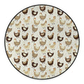 Cute Chicken Pattern Print Round Floor Mat