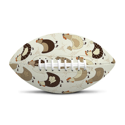 Cute Chicken Pattern Print Rugby Ball