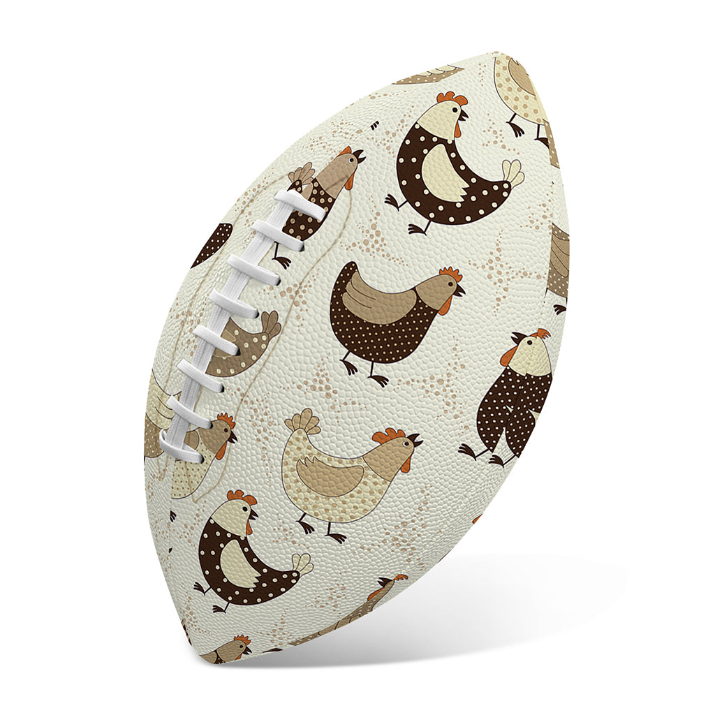 Cute Chicken Pattern Print Rugby Ball