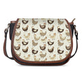 Cute Chicken Pattern Print Saddle Bag