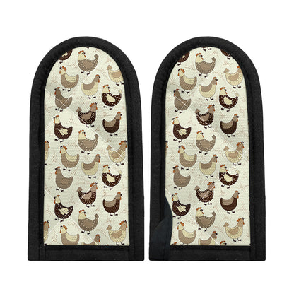 Cute Chicken Pattern Print Skillet Handle Cover