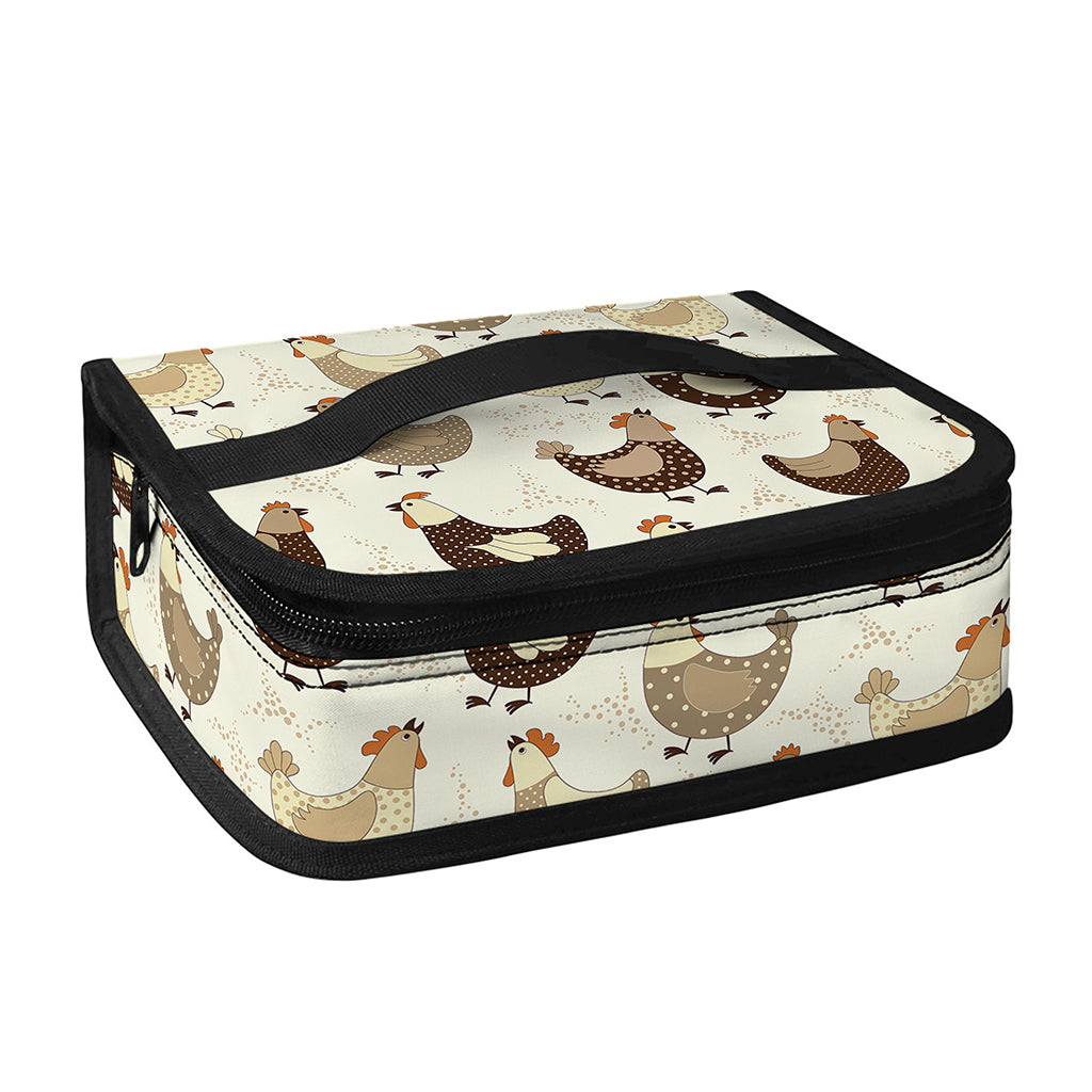 Cute Chicken Pattern Print Small Lunch Bag