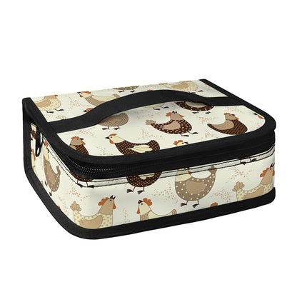 Cute Chicken Pattern Print Small Lunch Bag