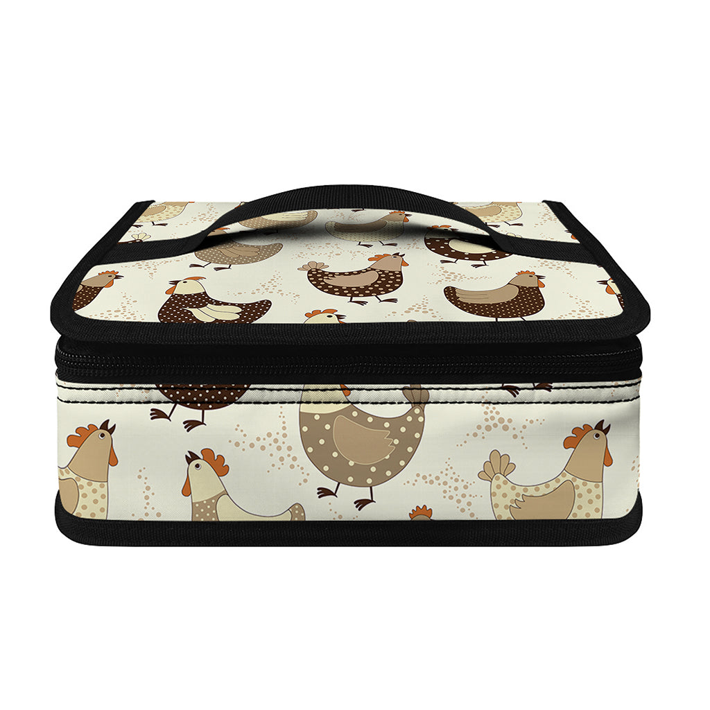 Cute Chicken Pattern Print Small Lunch Bag