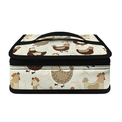 Cute Chicken Pattern Print Small Lunch Bag