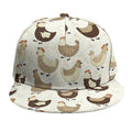 Cute Chicken Pattern Print Snapback Cap