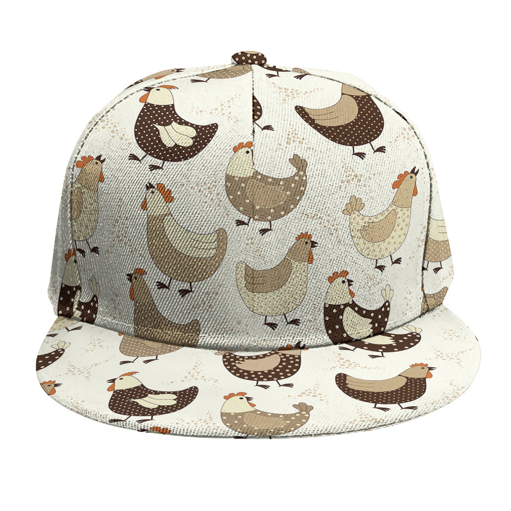 Cute Chicken Pattern Print Snapback Cap