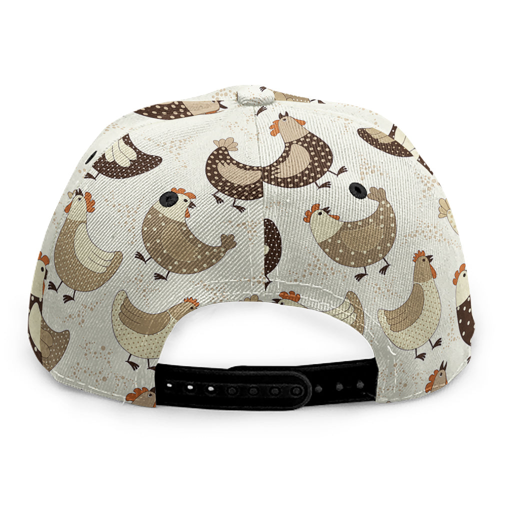 Cute Chicken Pattern Print Snapback Cap