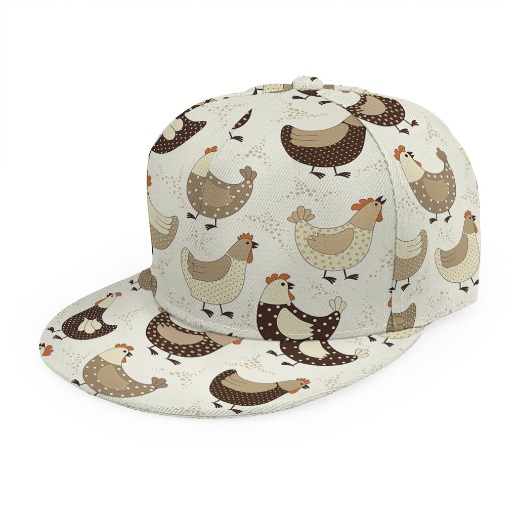 Cute Chicken Pattern Print Snapback Cap