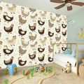 Cute Chicken Pattern Print Wall Sticker