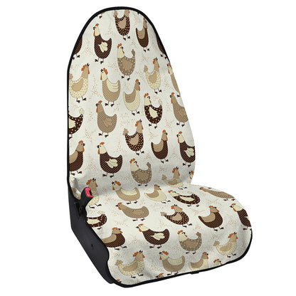 Cute Chicken Pattern Print Waterproof Car Seat Cover
