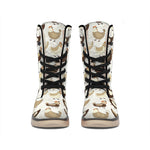 Cute Chicken Pattern Print Winter Boots
