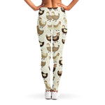 Cute Chicken Pattern Print Women's Leggings