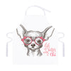 Cute Chihuahua With Glasses Print Adjustable Apron