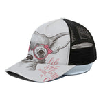 Cute Chihuahua With Glasses Print Black Mesh Trucker Cap