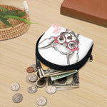 Cute Chihuahua With Glasses Print Coin Purse