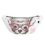 Cute Chihuahua With Glasses Print Fanny Pack