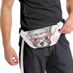 Cute Chihuahua With Glasses Print Fanny Pack