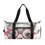 Cute Chihuahua With Glasses Print Gym Bag