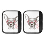 Cute Chihuahua With Glasses Print Handle Covers