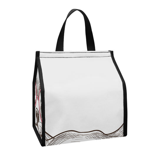 Cute Chihuahua With Glasses Print Insulated Lunch Tote