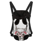 Cute Chihuahua With Glasses Print Pet Carrier Backpack