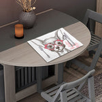 Cute Chihuahua With Glasses Print Placemat