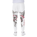 Cute Chihuahua With Glasses Print Scuba Joggers