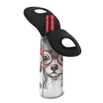 Cute Chihuahua With Glasses Print Single Neoprene Wine Tote