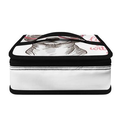 Cute Chihuahua With Glasses Print Small Lunch Bag