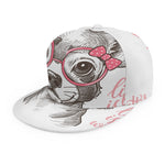 Cute Chihuahua With Glasses Print Snapback Cap