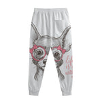 Cute Chihuahua With Glasses Print Sweatpants