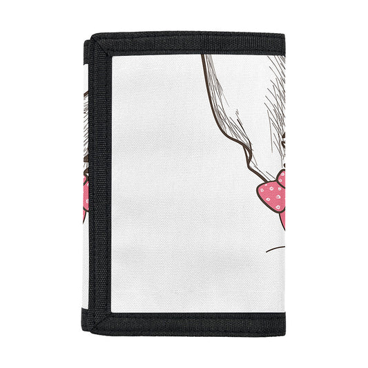 Cute Chihuahua With Glasses Print Trifold Wallet