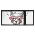 Cute Chihuahua With Glasses Print Trifold Wallet