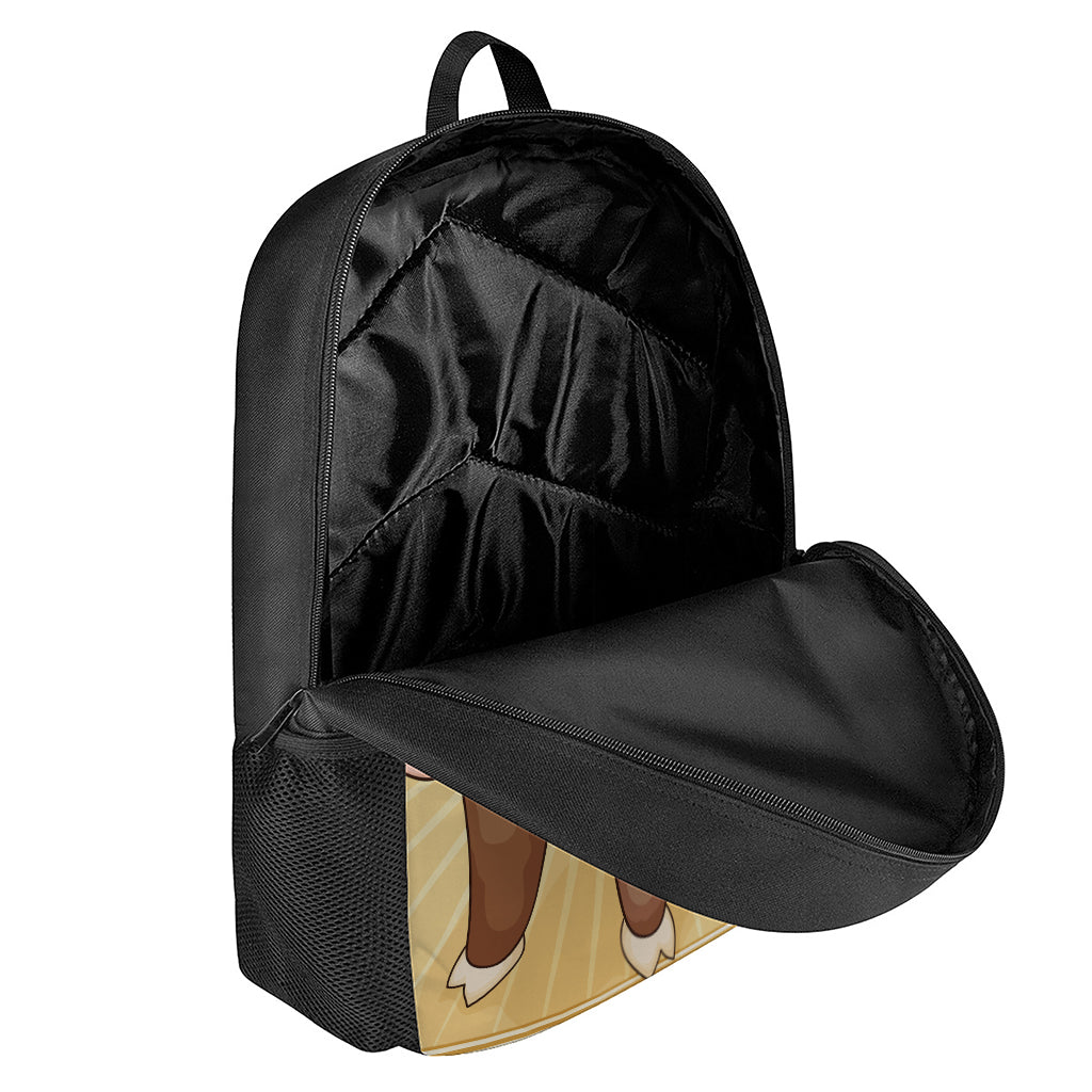 Cute Chinese Ox Zodiac Print 17 Inch Backpack
